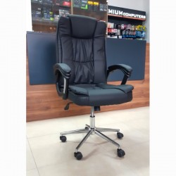 Executive Modern Manager Big Chair OC110 Steel Chrome Black